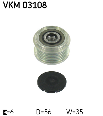 SKF VKM 03108 Dispositivo ruota libera alternatore
